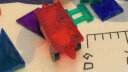 弥鹿（MiDeer）儿童彩窗磁力片积木生日礼物自由拼插磁性棒磁铁玩具新年礼盒 100片钻面彩窗-含小车*2+收纳袋 实拍图