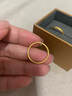 明牌珠宝足金古法黄金素圈小金圈戒指情侣对戒AFM0120工费120 足金戒指 15号 约1.70克 实拍图