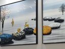 墨派 客厅装饰画现代简约沙发背景墙壁画石来运转三联画福鹿轻奢晶瓷画手工立体镶钻挂画新中式山水画免打孔 石来运转 大套(左右60x80+中间110x80)晶瓷镶钻画 实拍图