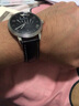智盛手表带男真皮智盛表带适用天梭表带浪琴表带卡西欧天王dw阿玛尼飞亚达欧米茄依波路精工男女士配件 银蝴蝶扣-黑皮白线 20mm 实拍图