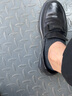 金利来（Goldlion）男鞋乐福鞋个性皮鞋时尚舒适套脚商务休闲鞋G508310294AAB黑色37 实拍图