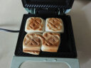 山本早餐机三明治机吐司机家用多功能电饼铛一人食小型双面压烤机烤面包机华夫饼机煎烤机 S-EL329 豆沙绿 实拍图
