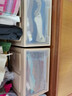 【买2 发3【买3 发5】收纳箱抽屉式塑料收纳盒整理箱子特大号衣服家用衣柜储物箱玩具篮内衣透明收纳柜 北欧粉【一个装】 大号32L【买2 送1】【买3 送2】 实拍图
