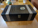 创威悦红酒皮盒葡萄酒礼盒双支包装盒空盒洋酒皮箱子酒盒子装酒箱 石头纹双支带酒具 实拍图