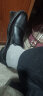 宜驰（EGCHI）皮鞋男士套脚一脚蹬工作正装商务休闲鞋子男 1618-3 黑色 38 实拍图