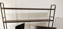 密林 书桌置物架带网格桌上桌面整理架学生电脑桌多层洞洞板收纳架 南美胡桃+黑架双层135CM 晒单实拍图