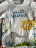 aqpa婴儿内衣套装夏季纯棉睡衣男女宝宝衣服薄款分体短袖 动物家族 100cm 实拍图