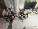 凤凰（Phoenix） 山地自行车成年人男士女士学生变速减震油刹线刹山地车自行车 黑红/十刀轮/铝合金车架/蓝图 26寸（身高160-180左右） 27速数字指拨/默认线碟可改油碟 实拍图