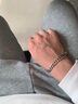 穆西卡 S925银男士手链古巴链霸气男生男款首饰生日礼物送男朋友老公 长20厘米（粗7mm）约22克 实拍图