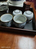 余着 原矿月白釉汝窑主人杯品茗杯子陶瓷功夫茶具精品茶杯可养开片 月白猫主题-乐哉 1盏 实拍图