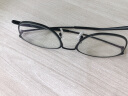 汉（Han Dynasty） 防辐射眼镜蓝光电脑护目镜男 近视眼镜框女复古眼镜架 3312 经典雅黑钛架-大 配1.60变灰色镜片0-800度 实拍图