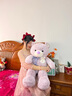 捉趣熊公仔毛绒玩具大号熊娃娃超软泰迪熊玩偶陪睡抱枕女生日520礼物 兔标熊【紫色】 80cm 实拍图