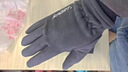 瑞狮龙 麂皮绒手套加绒保暖秋冬季男女士触屏防滑运动外卖骑行开车手套 灰色 男士码（高弹力） 实拍图
