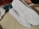 回力小白鞋男士秋冬季皮面休闲运动板鞋百搭平底款舒适潮流轻便鞋子男 白 41 实拍图