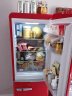 金松（JINSONG）133升彩色复古冰箱家用厨房双门节能保鲜冷藏冷冻小型电冰箱BCD-133R 米萨红 实拍图