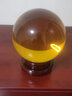 泰山吉运阁（TAISHANJIYUNGE） 水晶球摆件乔迁新居客厅玄关办公室装饰工艺品女生礼物 黄色特大号-直径15cm 实拍图