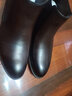 金利来（Goldlion）男鞋都市时尚切尔西靴加绒保暖耐磨男靴58014016343A-深棕色-38码 实拍图