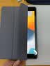 亖燚 苹果iPad保护套10.2硅胶三折A2270磁吸外壳7带A2602全包防摔第八代9代平板保护壳 薰衣草（保护套+钢化膜） iPad 10.2英寸 第九代 2021款 实拍图