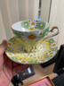 AYNSLEY英国安斯丽雏菊小蛮腰系列骨瓷咖啡杯碟下午茶套装高颜值瓷器水杯 黄色咖啡杯碟 雏菊小蛮腰系列 实拍图