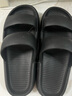 华美健步 ins风凉拖鞋时尚韩版厚底沙滩软底一字拖户外凉拖男款HM2271黑色42-43码 实拍图