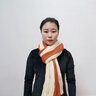莱维森 围巾女长款披肩秋冬季学生情侣仿羊绒流苏保暖拼色围脖节日礼盒 双色贴标 米+焦糖色 普通装 实拍图