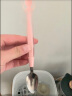 十月结晶硅胶勺辅食勺刮泥勺儿童餐具多功能双头勺 粉 实拍图