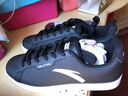 安踏男鞋板鞋男皮革面休闲运动鞋2025冬季新款平板小白鞋潮流滑板鞋男 黑-8053 42 实拍图