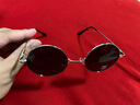 雷德蒙圆形太阳镜男士墨镜潮开车偏光眼镜女复古太子镜眼睛潮人 126 银色框 黑灰偏光片大号126M 实拍图