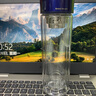FU+玻璃杯男士商务泡茶杯带茶隔 茶杯耐热便携 高档商务礼品定制杯子 睿-双层深海蓝310ML 实拍图