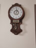 凯恩斯（KAIENSI） 挂钟客厅钟表欧式复古时钟摇摆石英钟表电波创意木质挂表家用 3340BL-带日历款-进口丽.声机芯 16英寸 晒单实拍图