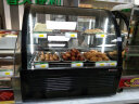 劳特ROTOR蛋糕柜展示柜冷藏柜商用甜品水果面包熟食保鲜柜嵌入风冷式冷柜台式四面玻璃冷藏柜 705*472*687mm黑色 实拍图