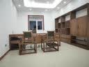 鑫乐观 新中式实木办公桌椅组合大班台禅意老板桌总裁桌办公家具定制 定金 实拍图