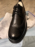他她（TATA）商场同款布洛克德鞋牛皮系带男士皮鞋正装商务鞋VZR01AM5 黑色-X 40 实拍图