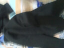 型男港免烫毛呢大衣男秋冬加厚呢子夹克港风韩版学生大码宽松保暖外套 黑色加厚 L 实拍图