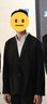 星禾莱休闲西服男秋季搭配套装痞帅学生高校JK小西装外套dk制服男 外套黑+裤子黑 L 110-125斤 实拍图