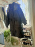艾莱依羽绒服新款反季中长款设计感小众敦煌系列韩版外套冬 炭黑 160【建议115-130斤】 晒单实拍图