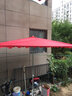 幻航遮阳伞户外摆摊太阳伞大雨伞大型防晒伞摆摊伞庭院四方伞加粗加厚 红色3.5X3六骨加粗骨架 实拍图