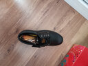 路伴工装鞋男士低帮系带牛皮英伦鞋休闲大头男士工作鞋户外休闲鞋 黑色 43 实拍图