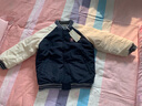 戴维贝拉（DAVE＆BELLA）冬季男童保暖棉服宝宝棒球服棉衣儿童外套衣服幼童上衣小童外衣 藏青色-N 130 cm（建议身高120-130cm） 实拍图