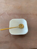 青木尚瓷日式火锅调味碟鱼子酱碟陶瓷调味碟子创意方形零食小吃碟醋碟酱油碟味碟蘸料碟寿司芥末碟 单独方形磨砂白 实拍图
