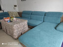 帕布（pabu）弹力防水沙发套罩全包套坐垫套四季通用垫子全盖沙发笠新款科技布 湖蓝【防水大树叶提花】 贵妃位:长160-190宽90-110厚5-20 实拍图