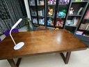 森圆木方实木客厅大书桌家用电脑桌台式双人办公桌学习写字桌会议桌长桌 标准版:120*60*高75厚5cm包送装 实拍图