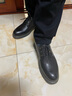 百丽潮流百搭工装鞋男英伦风劳保鞋户外休闲皮鞋D3A29AM2预售 黑色D3A29 43 (265mm) 实拍图