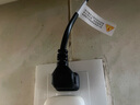 CABLE CREATION  DZ136两插2口电源延长线弯头新国标10A两芯插座拖线板插线板适用电视电动车监控公对母加长线3米 实拍图
