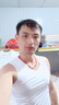 VindKan男士背心男莫代尔无痕宽肩随心裁跨栏运动修身打底衫无袖吊带汗衫 随机色3件（黑白灰可留言选色） XL （适合体重116-135斤穿） 实拍图