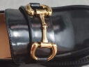 康莉（COMELY）厚底乐福鞋女春秋季增高百搭黑色JK小皮鞋松糕底单鞋 黑色 37  实拍图