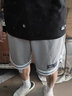 有志者（UZIS）篮球裤 无界 男夏季美式运动潮流五分宽松短裤训练球裤[无前] 灰色 XL 实拍图