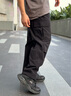 卡宾男装 宽松伞兵裤加绒2024秋冬新款休闲裤卡扣工装直筒裤Y 煤黑色01 XL /180/52 实拍图