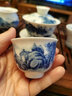 末都景德镇陶瓷手绘功夫茶杯茶具青花瓷山水品茗杯主人杯单杯普洱茶盏 山水-大口杯【90ML】 实拍图