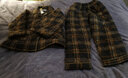 多俏美睡衣女纯棉夹棉袄秋冬款三层保暖加厚格子全棉服家居服套装冬天 TG66042|套装 3XL 实拍图